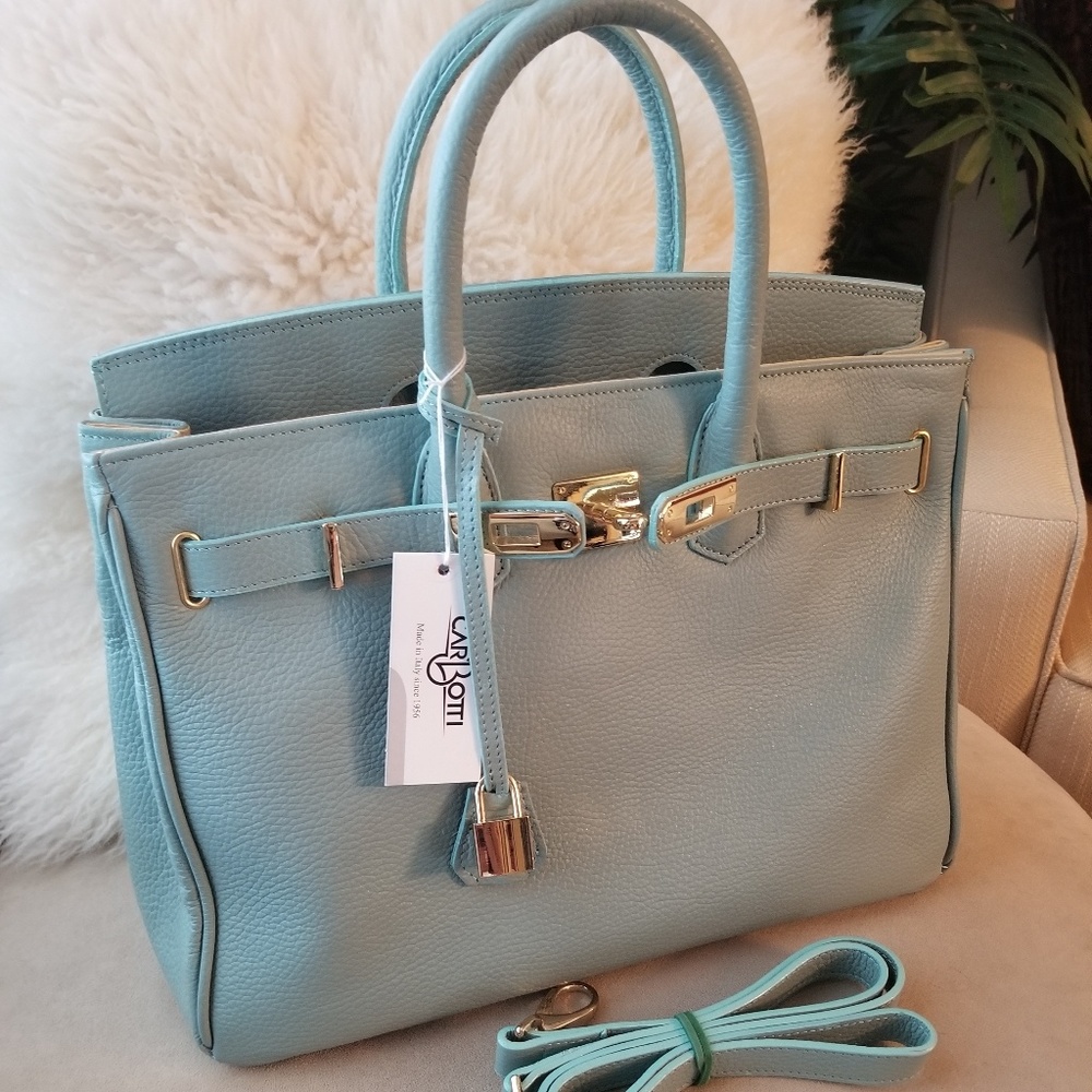 Carbotti Leather Handbag made in Italy